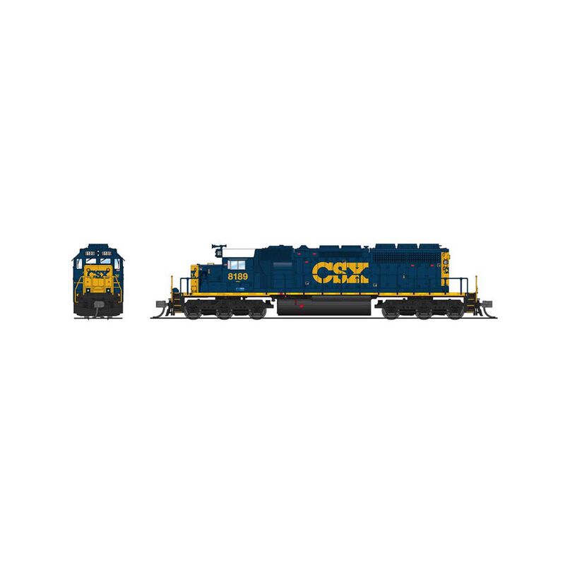 N, EMD SD40-2 Locomotive, CSX 8189, YN3