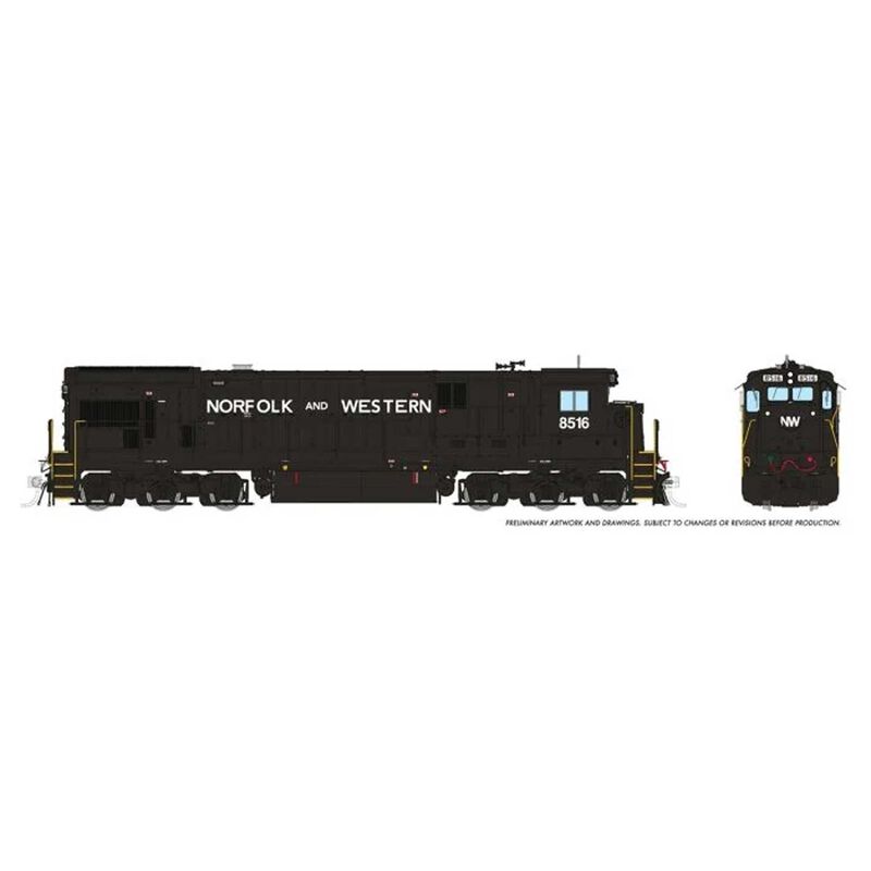 HO C36-7 DC/DCC/Sound: Norfolk & Western - Claytor Scheme: #8513