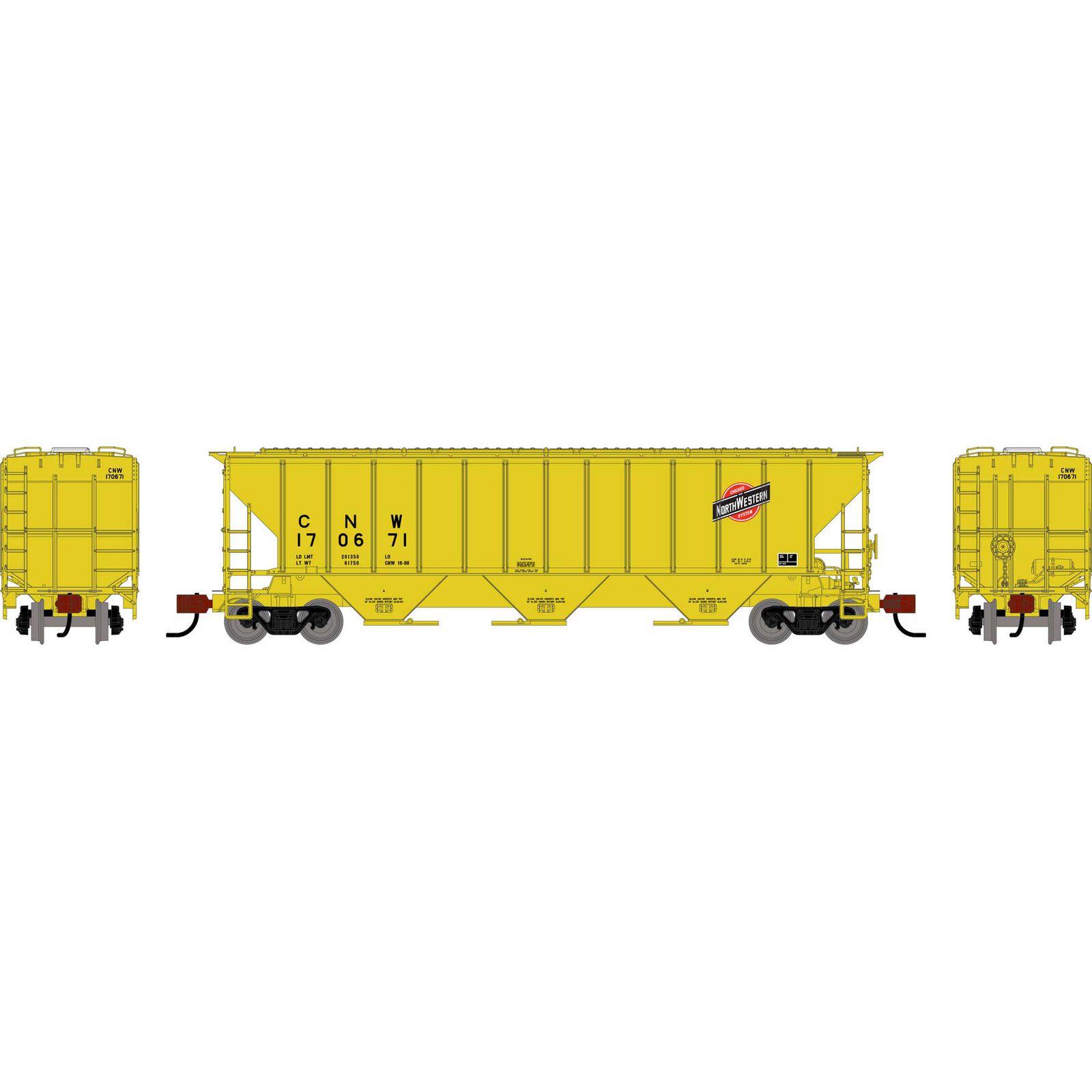 N ATH PS 4427 Covered Hopper, CNW #170671