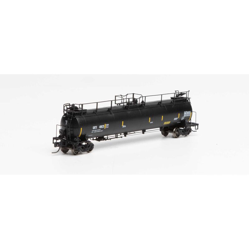 N TankTrain Intermediate,GATX/Yellow Stripe #48625