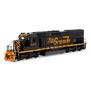 HO SD40T-2 Locomotive with DCC & Sound, D&RGW #5407