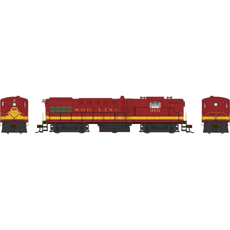 HO DRS-4-4-1500 SOO Loco #360 with sound