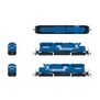 HO EMD SD40 Locomotive, CR 6344, Conrail Blue