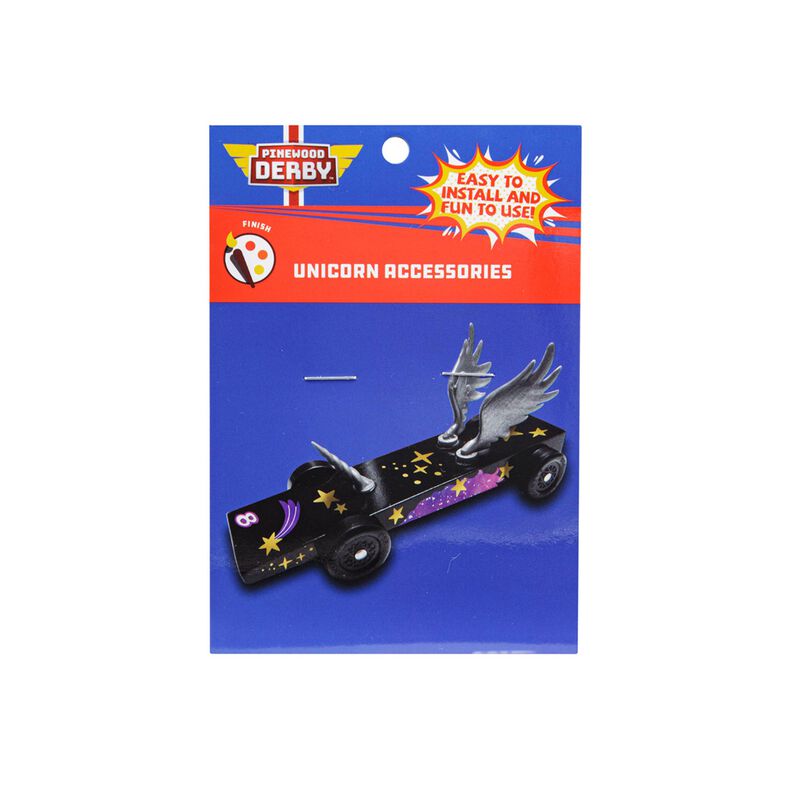 Boy Scouts of America Pinewood Derby Car Unicorn Accessories Kit