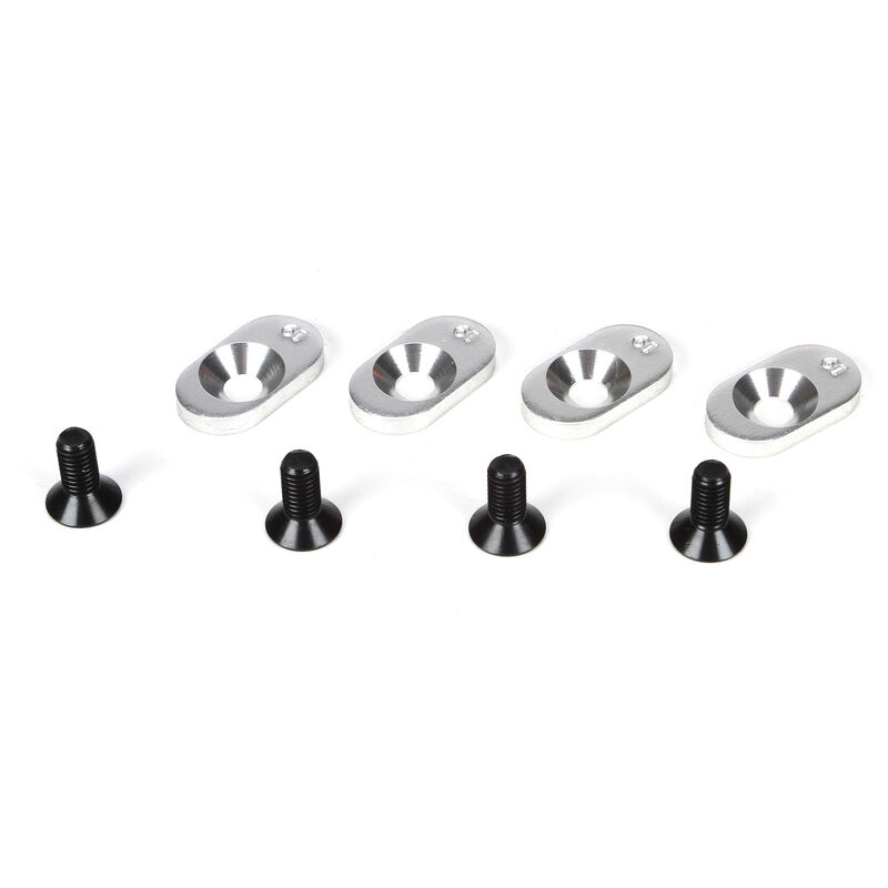 Engine Mount Inserts & Screws, 19T (4): 5IVE-T, MINI WRC