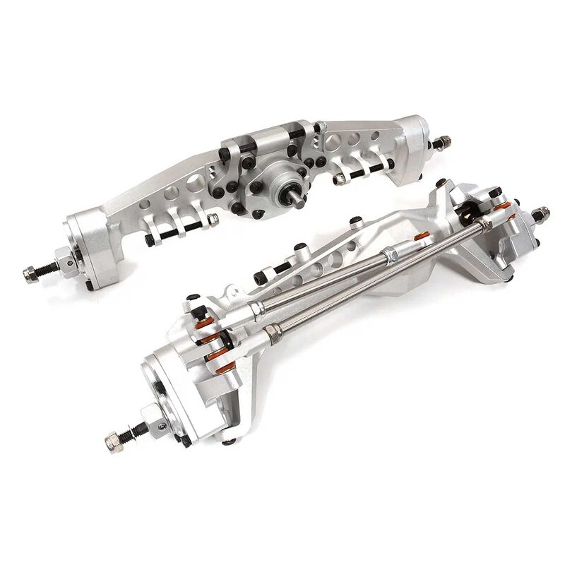 Alloy Machined Front & Rear Axles w/ Internals for Axial 1/10 SCX10 III