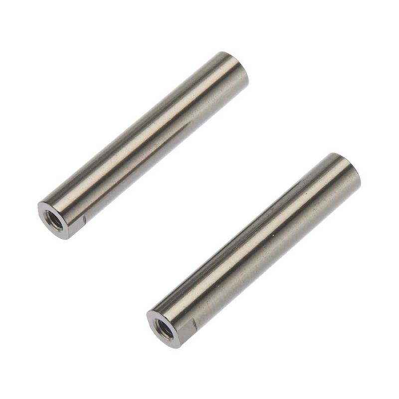 Axial Threaded Aluminum Pipe 6x33mm Grey (2) Tower Hobbies