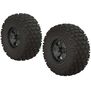 1/10 dBoots Fortress SC 2.2/3.0 Pre-Mounted Tires, 14mm Hex, Black Chrome (2)