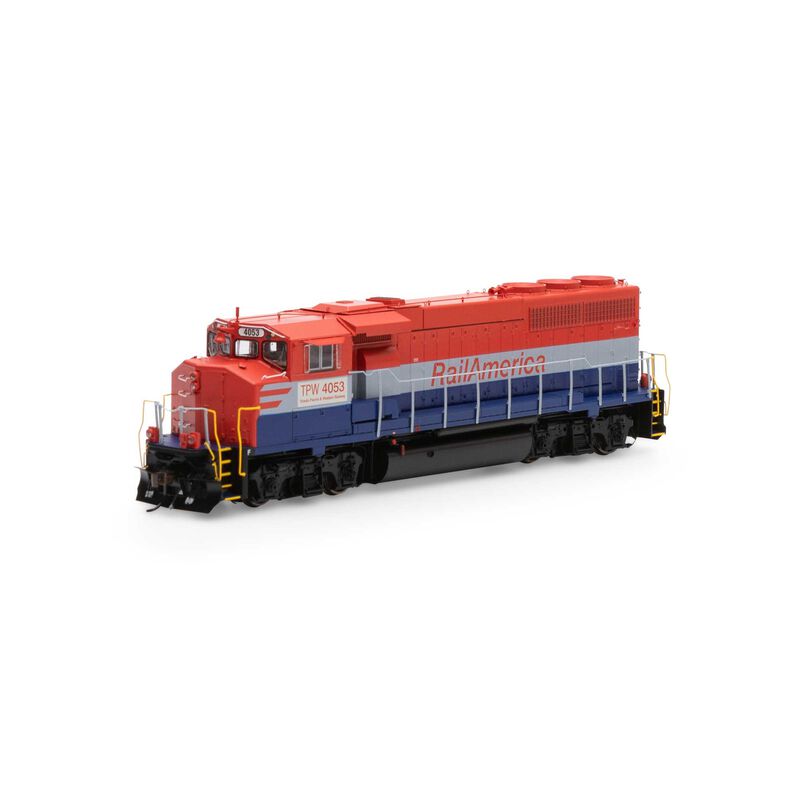 HO GP40-2L with DCC & Sound, Rail America/TP&W #4053