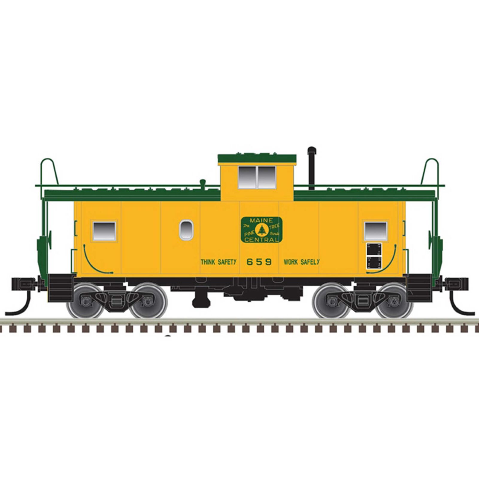 Maine Central 659 (Harvest Gold Green)