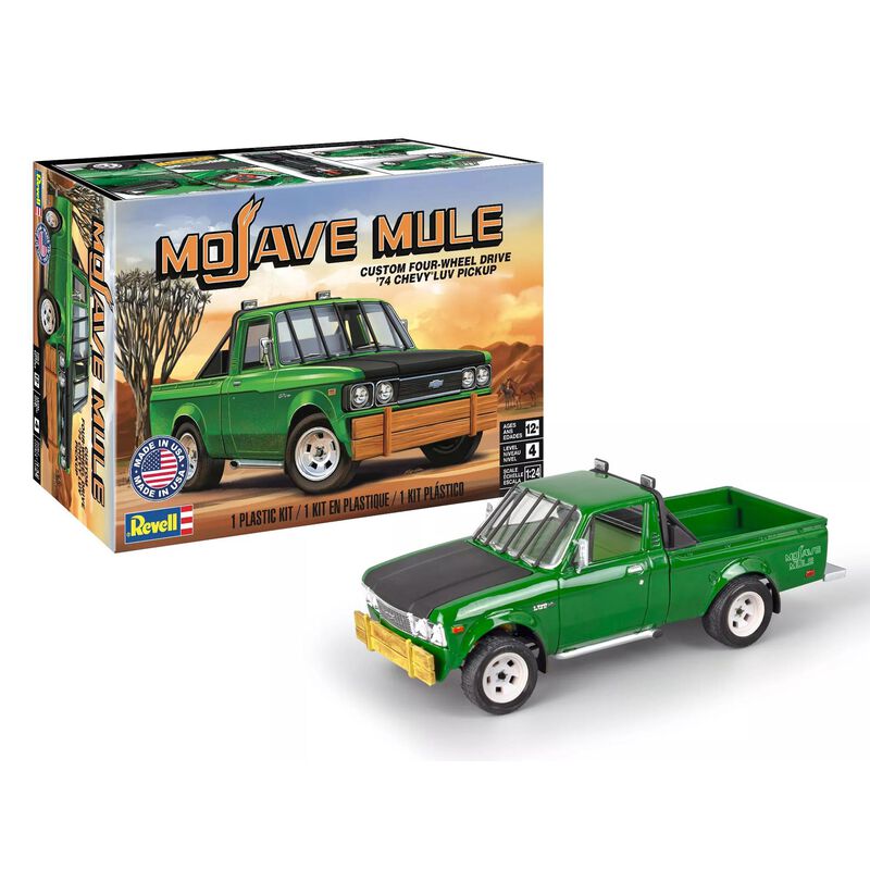 CARRERA REVELL OF AMERICAS INC 1/24 1974 Chevy Luv Pickup Mojave Mule Model Kit