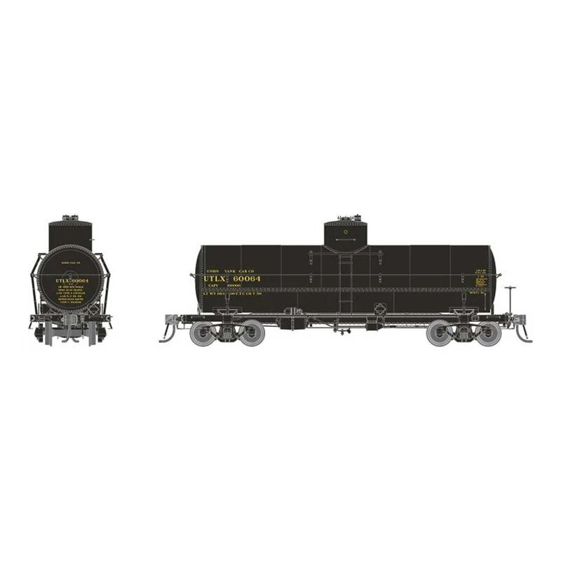 HO Union X-3 10K gal Tankcar: UTLX - 1950s Scheme: 6-Pack
