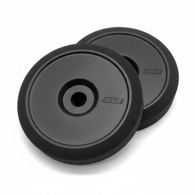 1/8 BSR Pre-Mounted Buggy Tires, Black, 25 Shore (2)