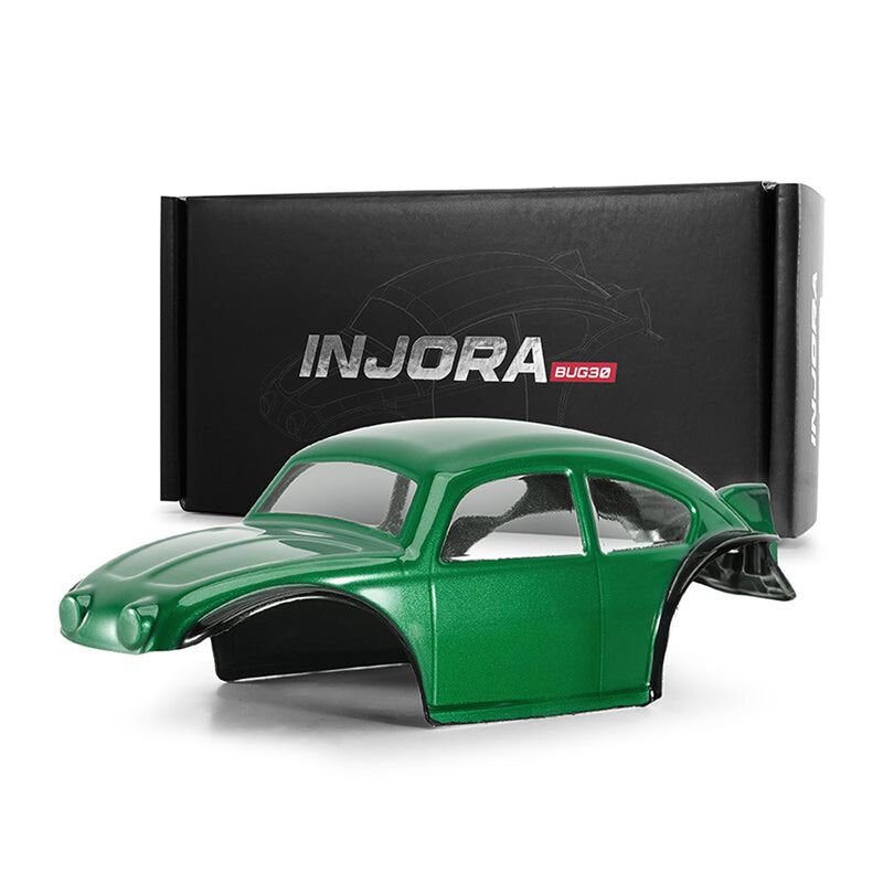 INJORA 1/30 BUG30 Rock Crawler Body, Green, 1/30 Axial SCX30