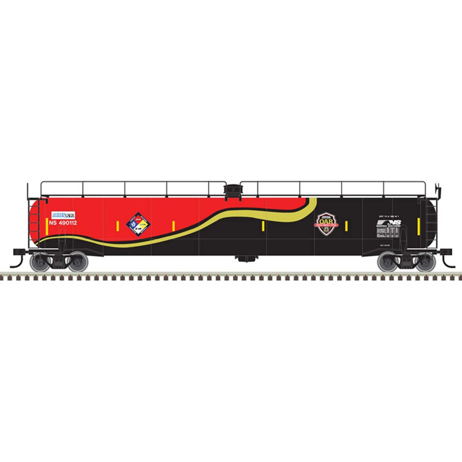 O Tank Car Norfolk Southern Safety 490110 490112