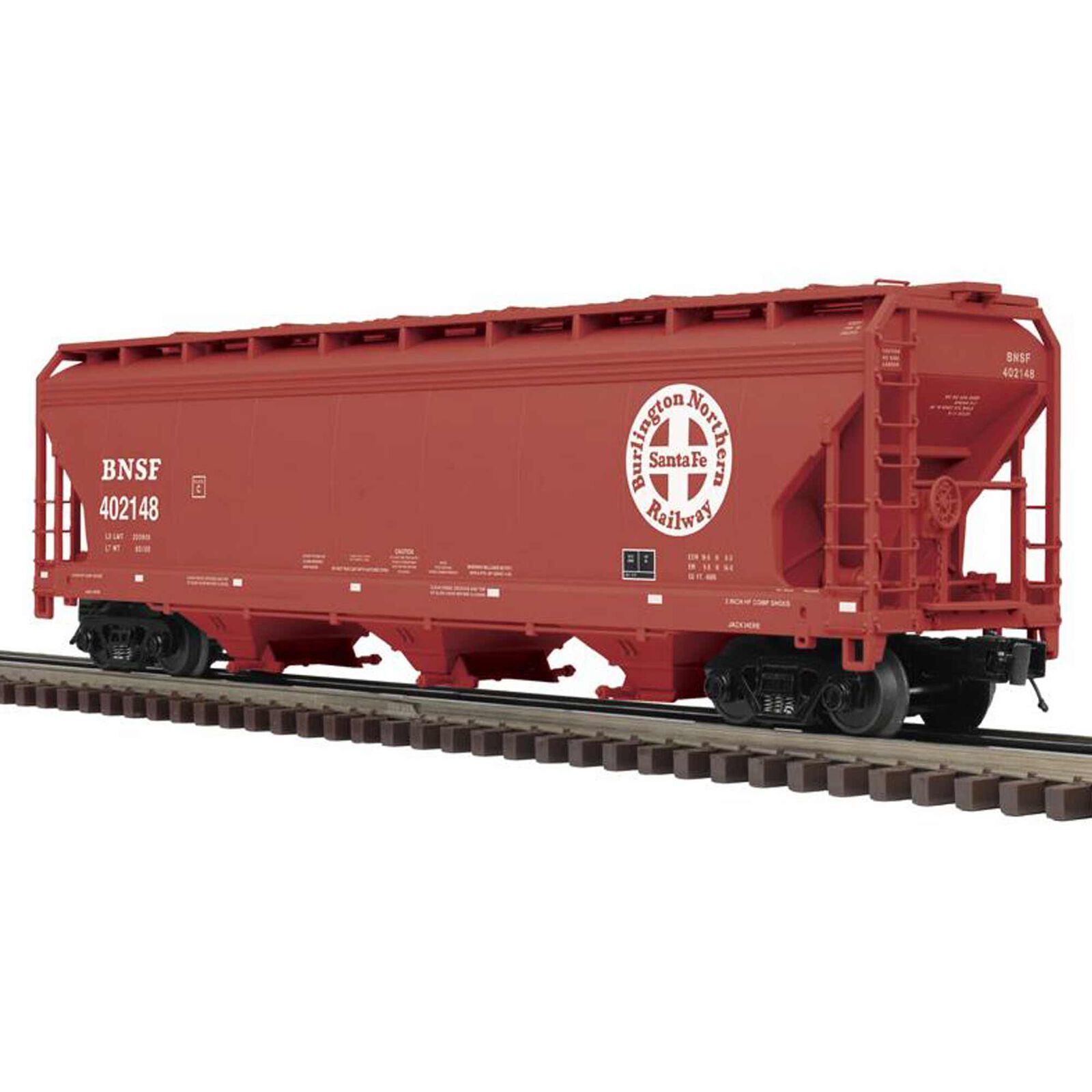 O 3 Rail BNSF 402148, 402187 Centerflow Hopper