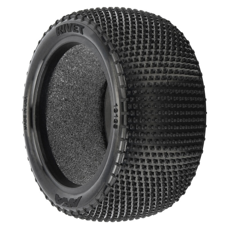 1/10 Rivet Soft Carpet Rear 2.2" Off-Road Buggy Tires (2)