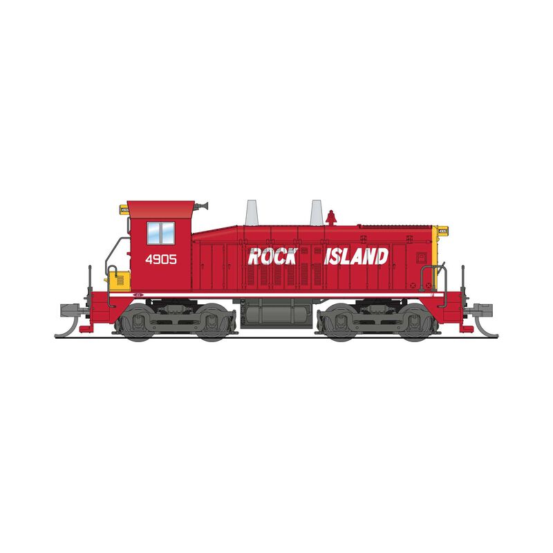 EMD NW2 Switcher, Rock Island 4907, Red & Yellow, Paragon4 Sound/DC/DCC, N