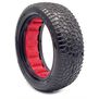 1/10 Scribble Front 2WD 2.2 Super Soft Long Wear Tires, Red Inserts (2): Buggy