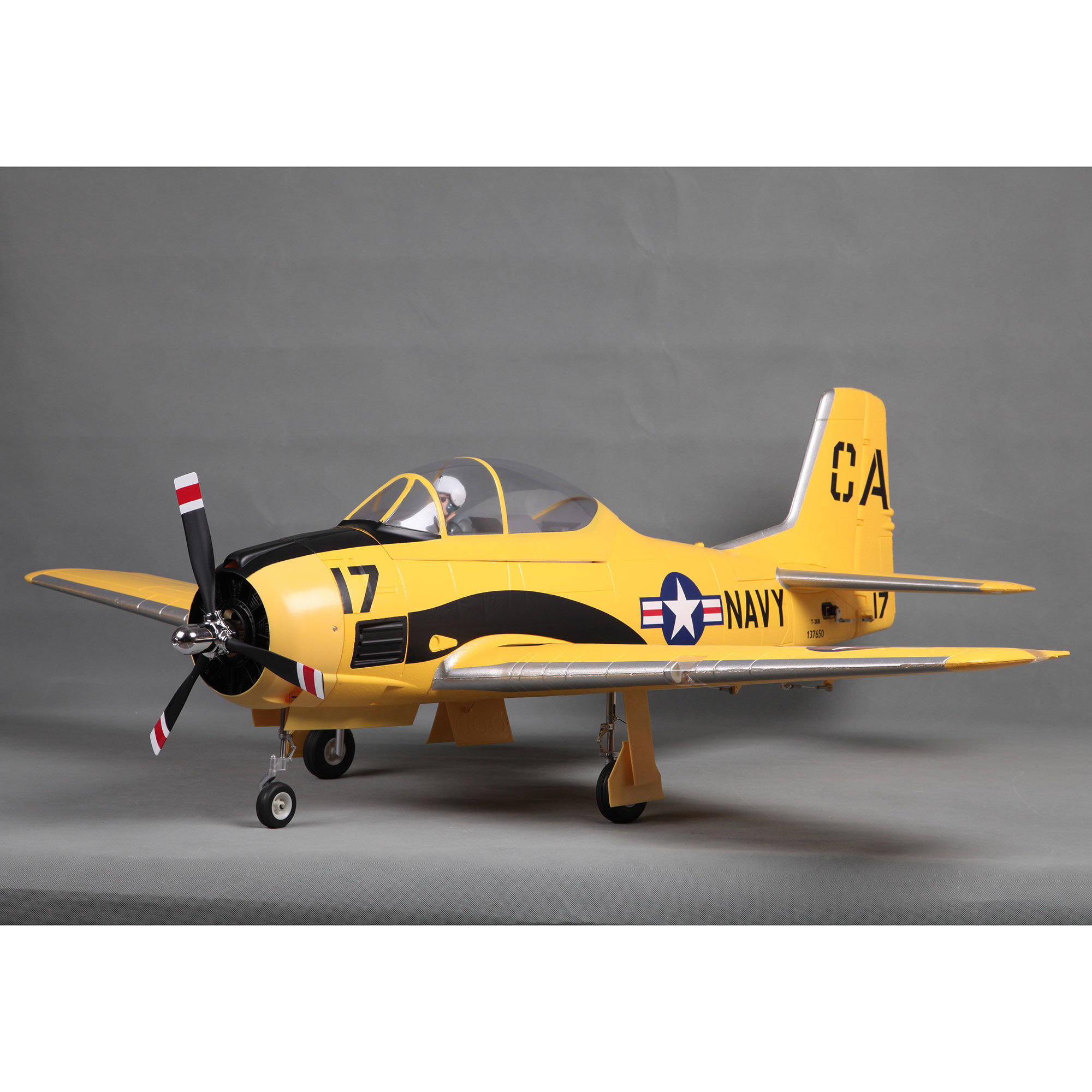 FMS T-28D Trojan V4 Yellow PNP, 1400mm | Tower Hobbies
