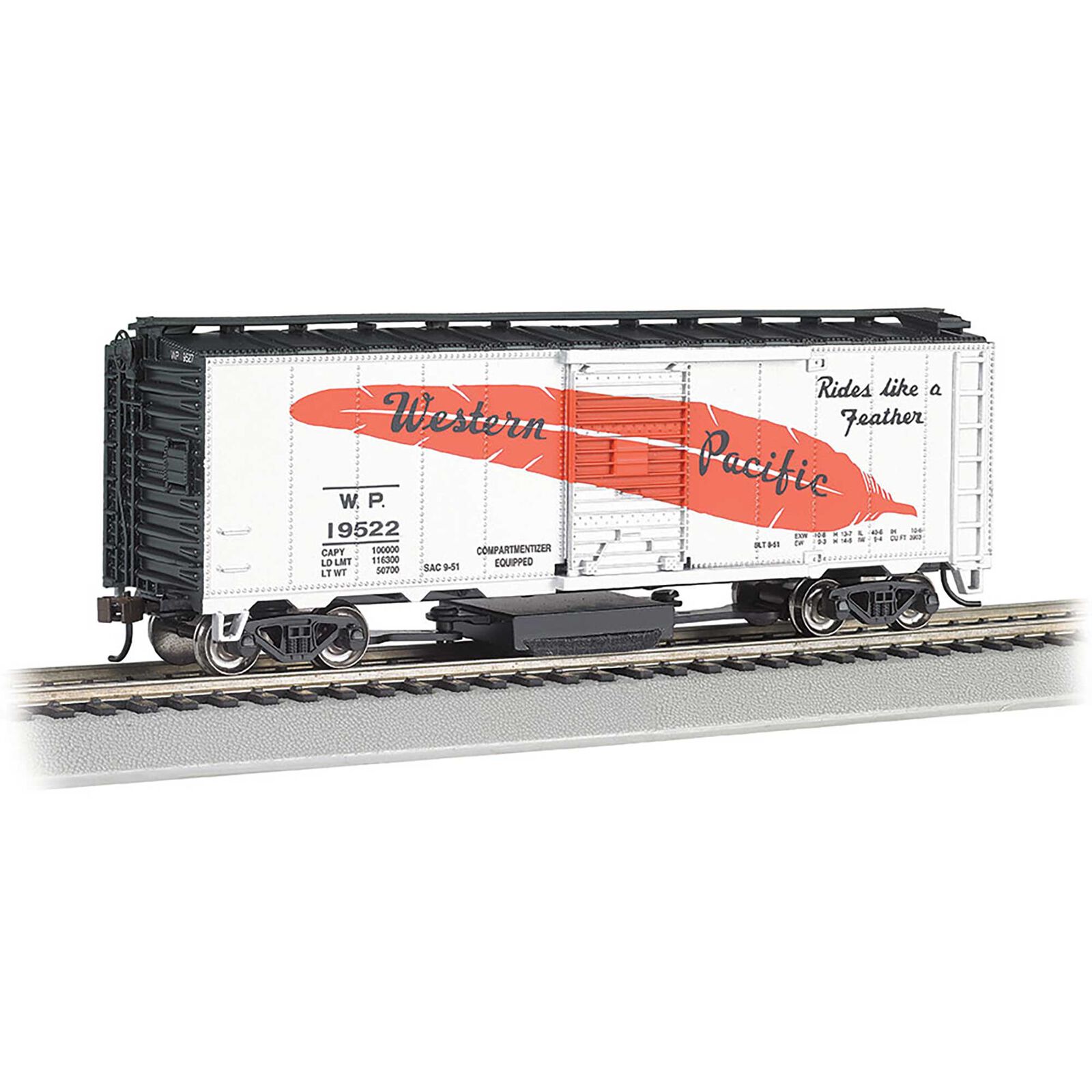 HO TRACK CLEANING CAR WP #19522 - SILVER
