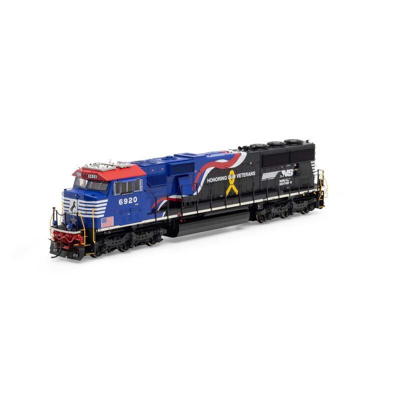 HO SD60E Locomotive with DCC & Sound, NS/Veterans #6920