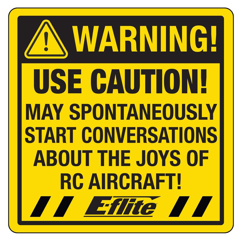 Eflite Caution Joy Sticker