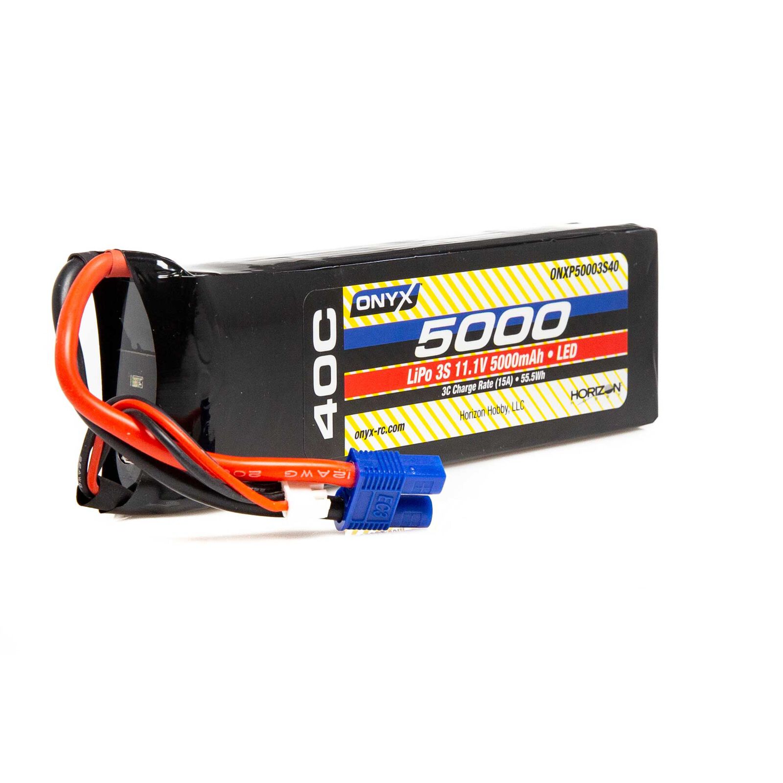 11.1V 5000mAh 3S 40C LiPo Battery: EC3