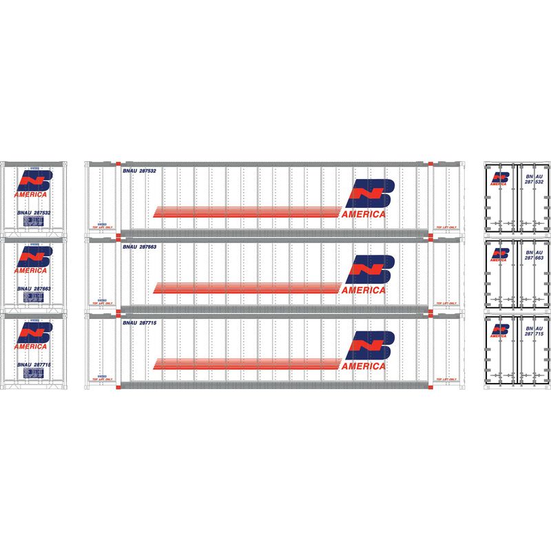 N 48' Containers, BNAU #287532 / 287663 / 287715 (3)