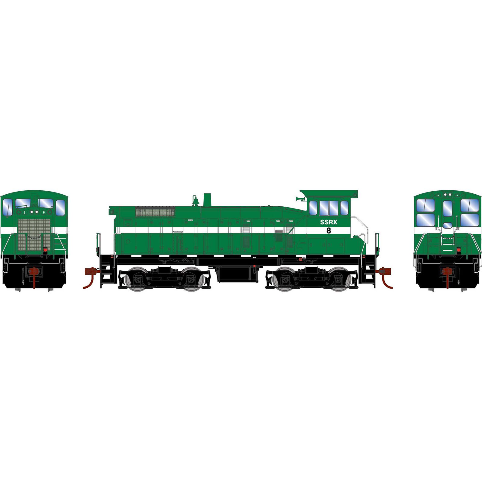 HO SW1000 Locomotive, SSRX #8