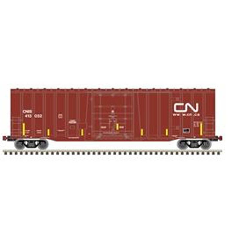 N NSC 50' Plugdoor Boxcar (CNIS) 413115 BrownWhite