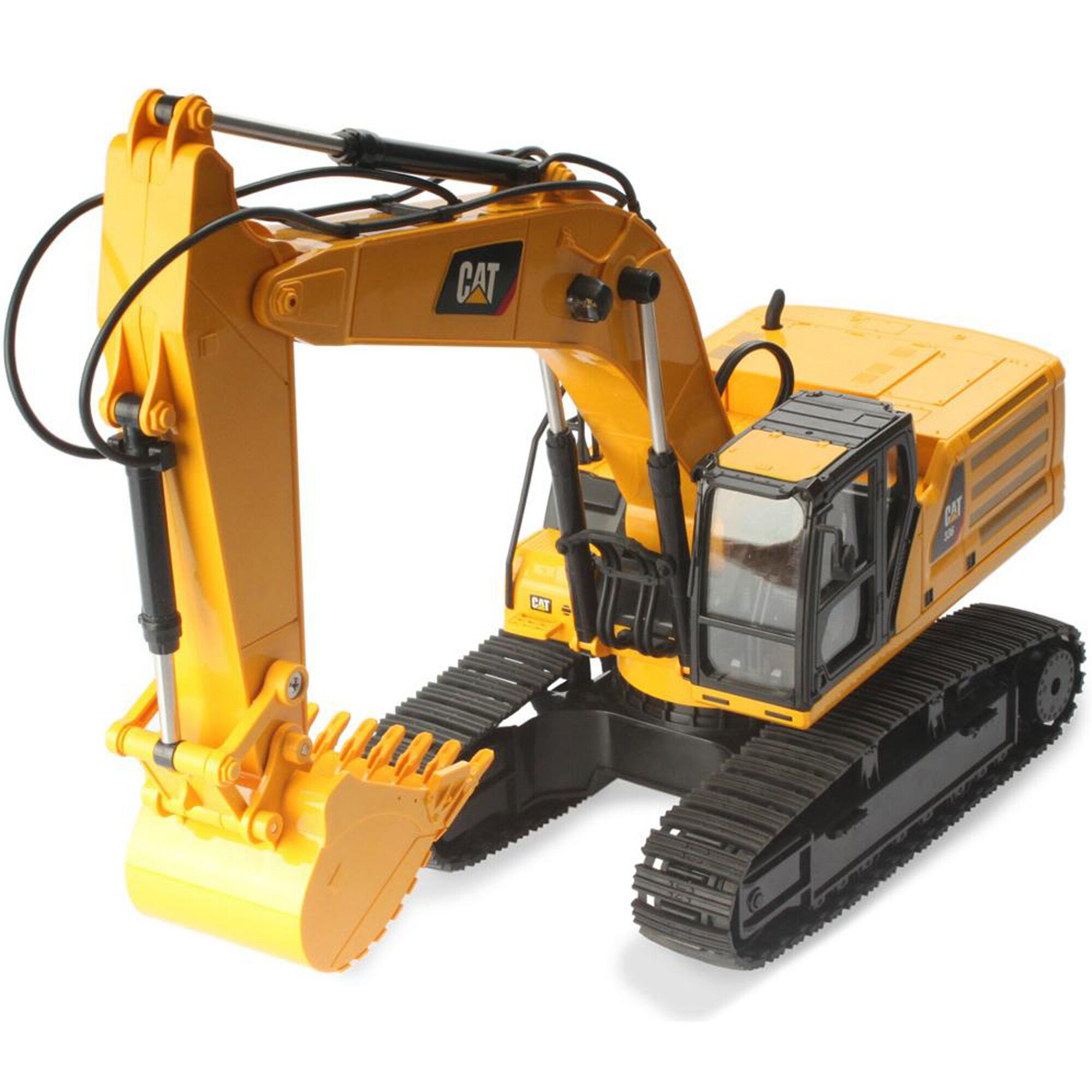 Large Scale 10 Function Radio Control Caterpillar Excavator with Lights Hobby 