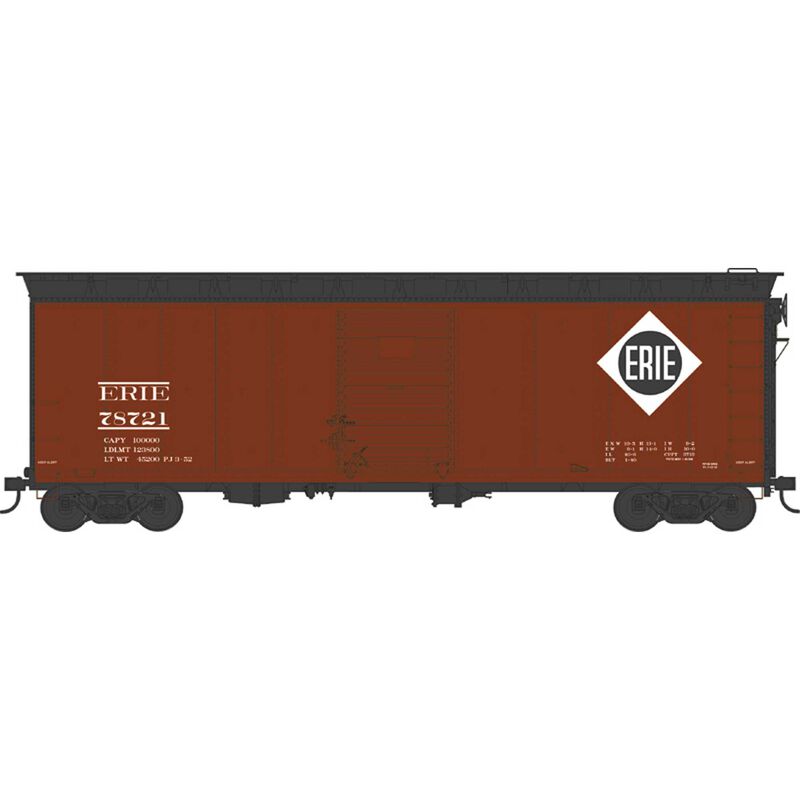 HO 40ft Boxcar Erie #78721