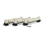 N TankTrain Intermediate, GATX White/Black #75555/75556/75557 (3)