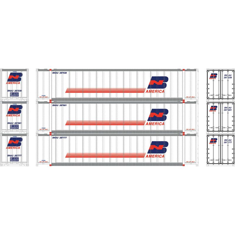 N 48' Containers, BNAU #287538 / 287681 / 287777 (3)