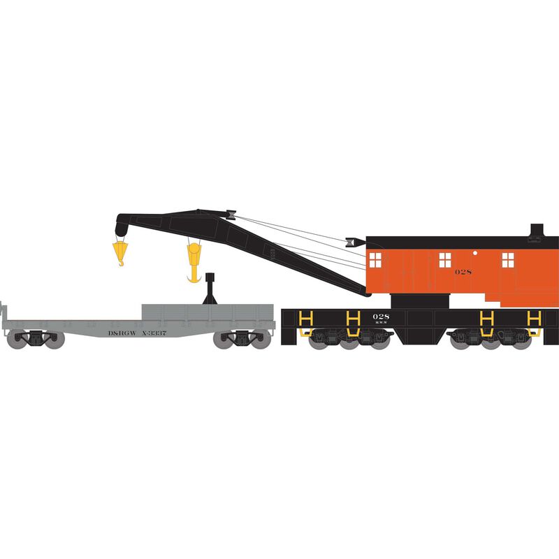 HO 200T Crane / Tender, D&RGW #28 / X-3338