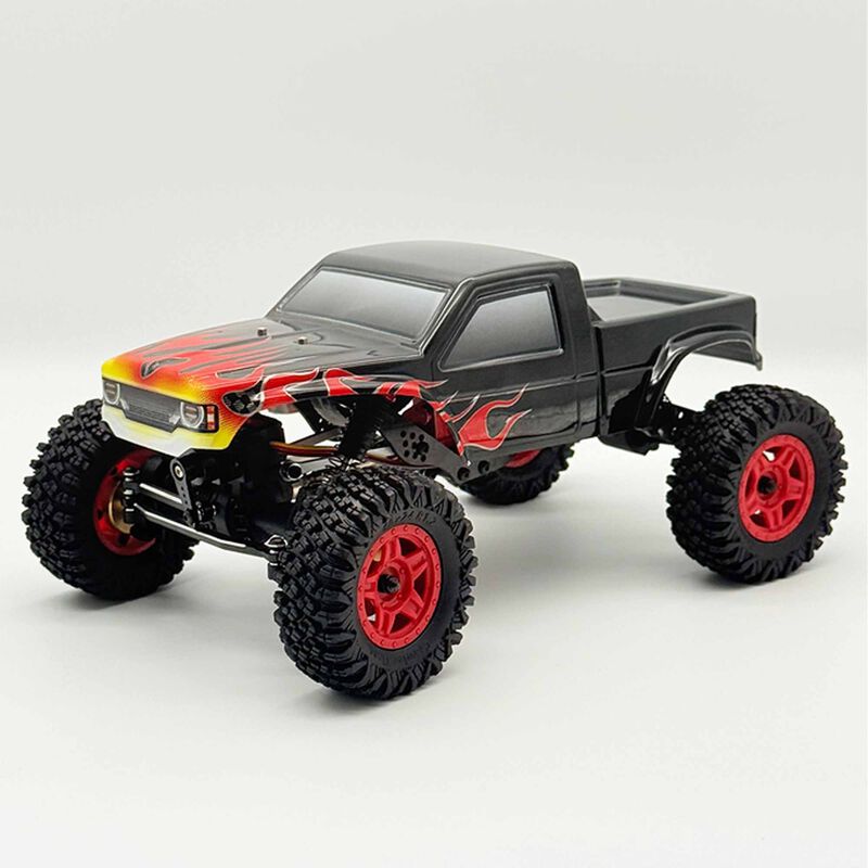 1/18 ARTR 4x4 Brushless Rock Crawler RTR, Black Flame