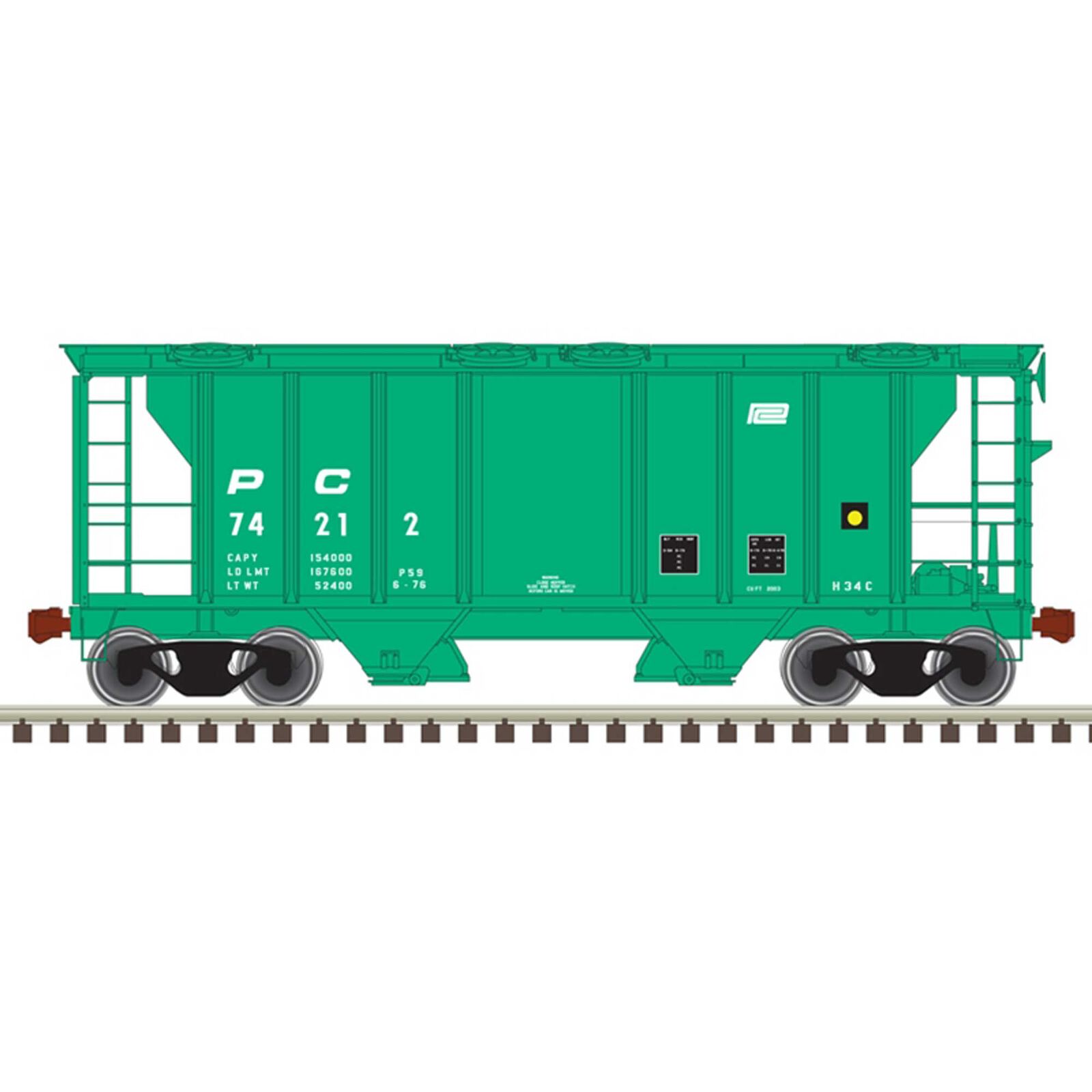 N PS-2 Hopper Penn Central 74212