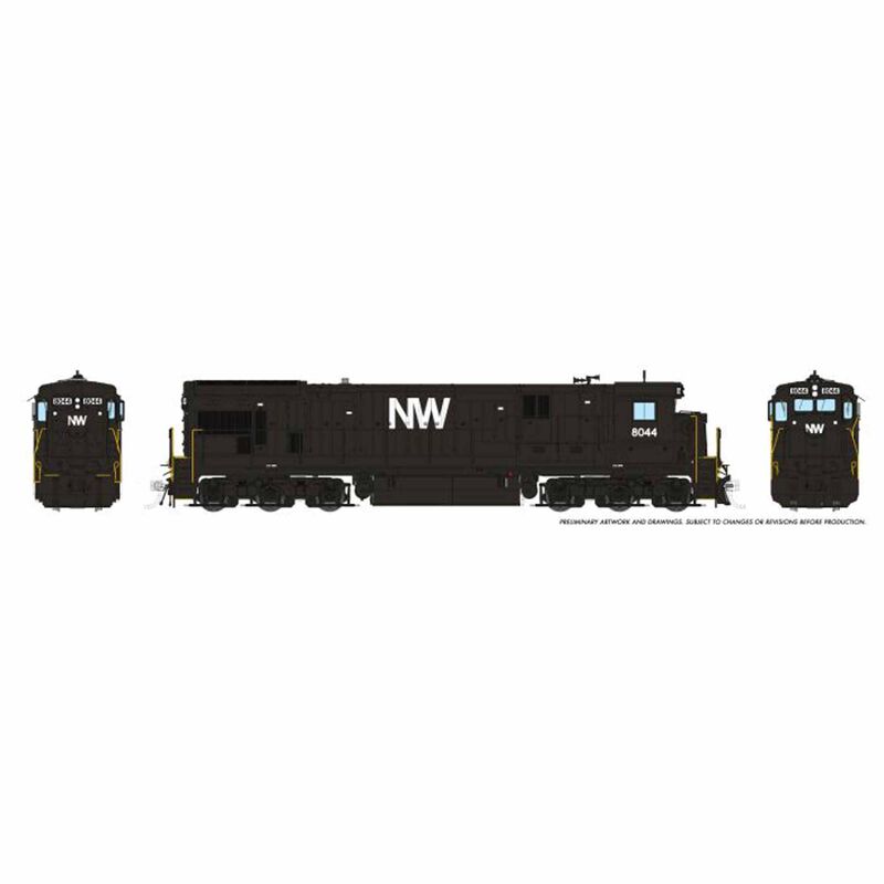 HO C30-7 Locomotive DC/DCC & Sound, N&W #8044