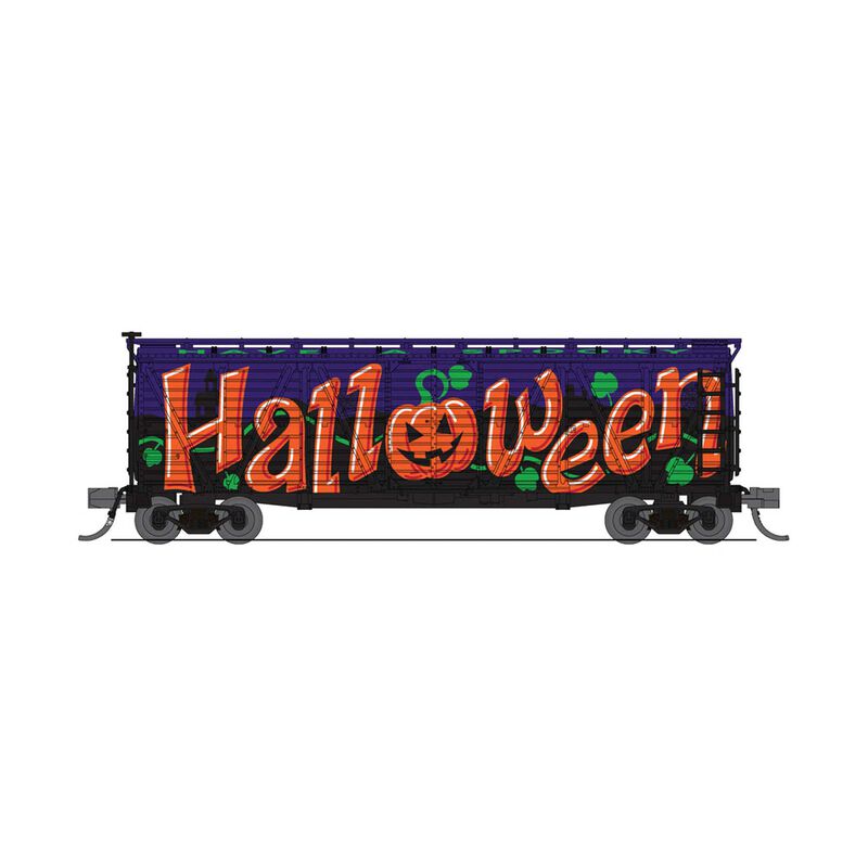 N 40' Wood Stock Car, Halloween Season Sounds