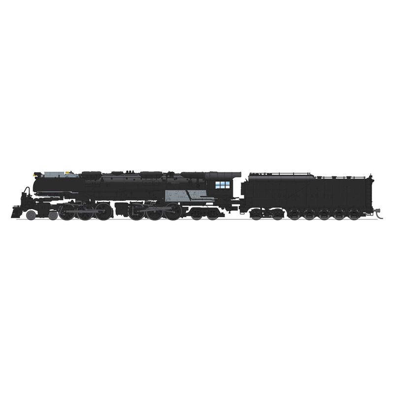 N Challenger 4-6-6-4 Locomotive with Oil Tender and DCC & sound Black & Graphite, UP Unlettered