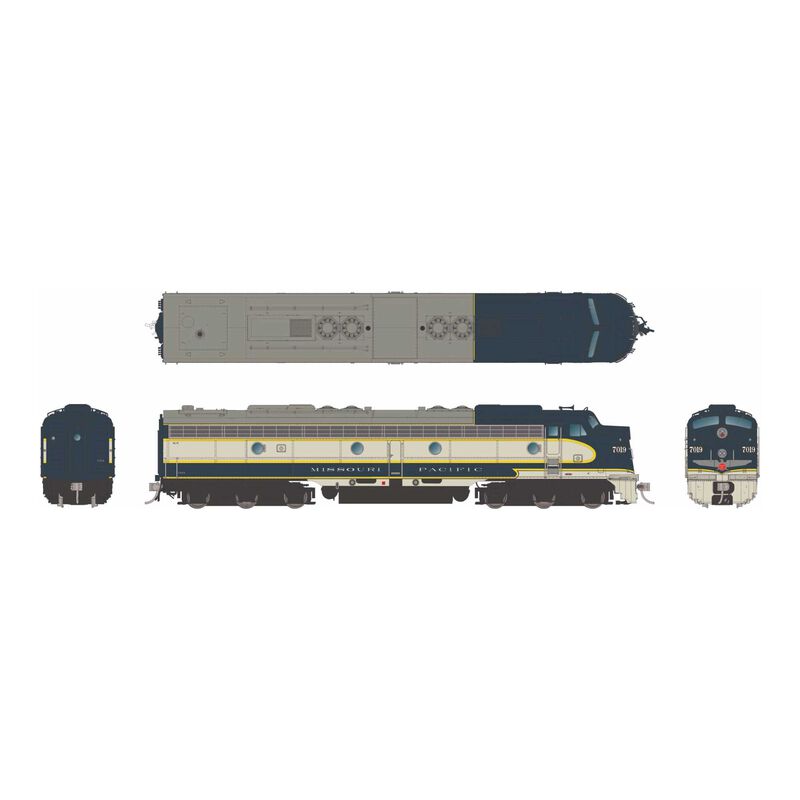 HO EMD E8A (DC/DCC/Sound): Mopac - Eagle Scheme: #7020