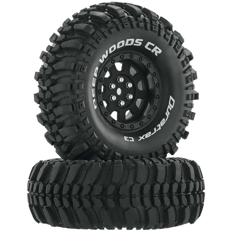 Deep Woods CR C3 Mounted 1.9" Crawler Tires, Black (2)