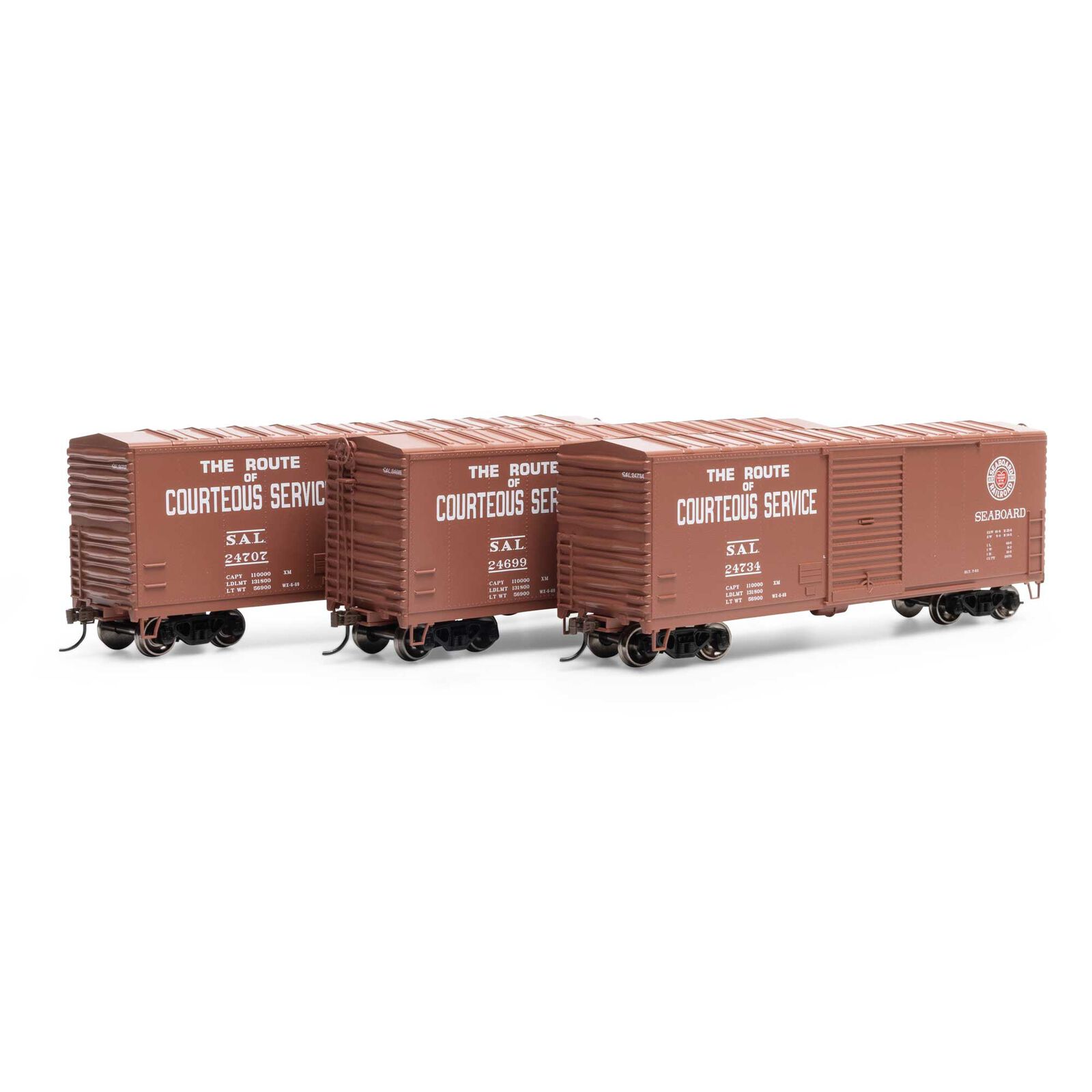 HO 40' Modern Box Car, SAL #24699 / #24707 / #24734 (3)