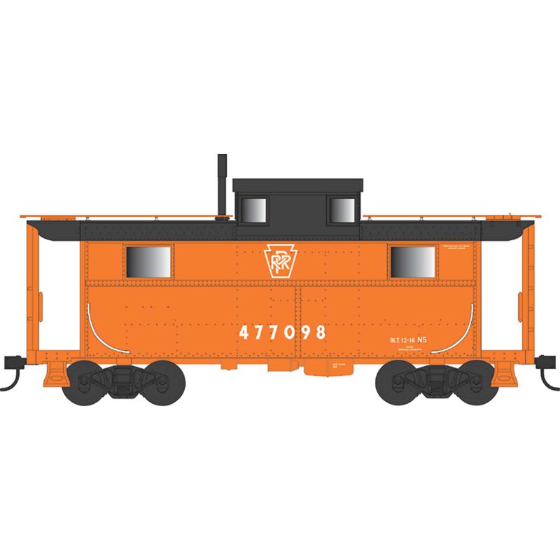 HO N5 Caboose, PRR Orange Plain Key #477188