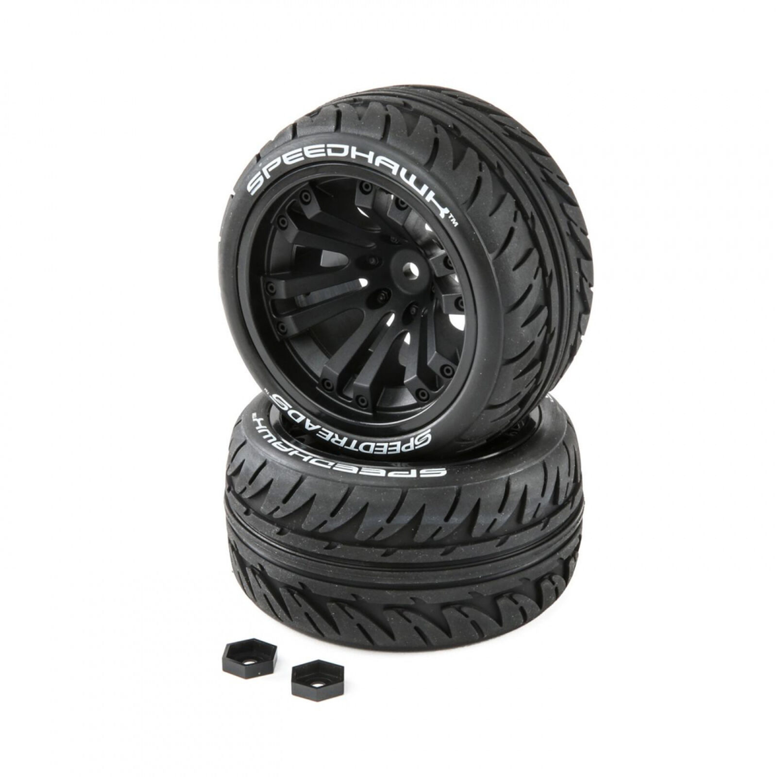 Speedtreads Speedhawk 1/10 ST/MT Tires (2) Mounted