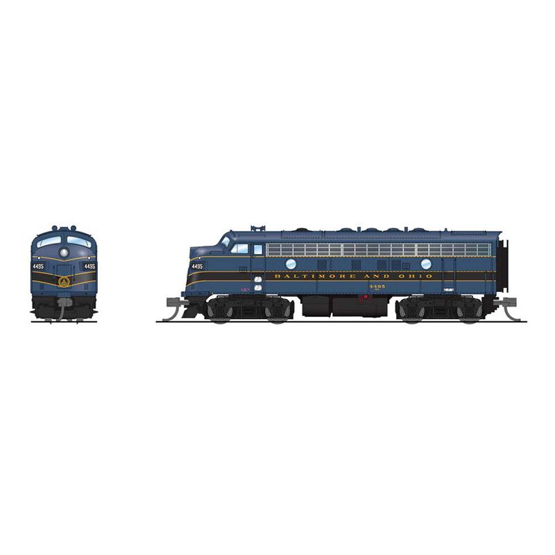N EMD F7A Locomotive, B&O 4500, Blue / Black / Gold