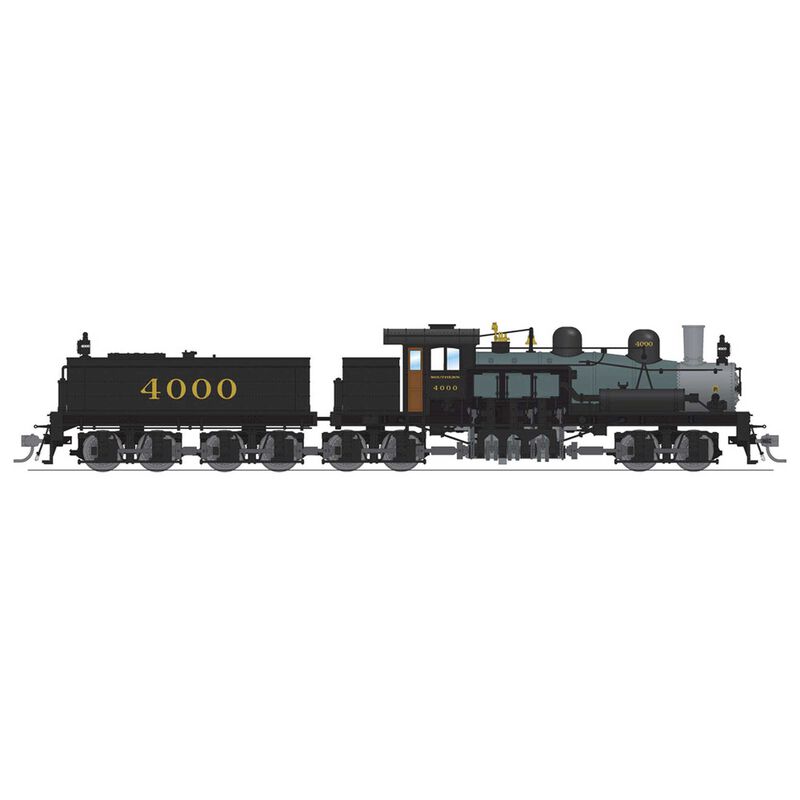 HO Class D 4 Truck Shay Locomotive, SOU #4000 As Delivered