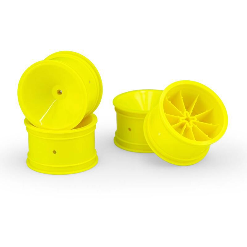 Mono 2.2" Rear Wheel, Yellow (4): RC10, RC10B2, RC10B3