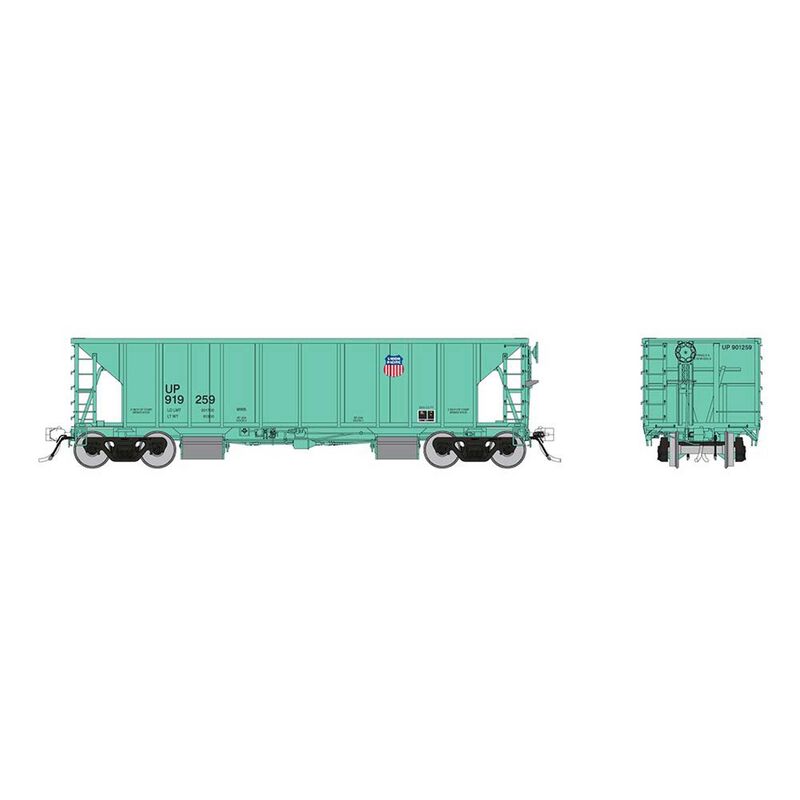 HO NSC Ballast Car: Union Pacific - Late: 6-Pack